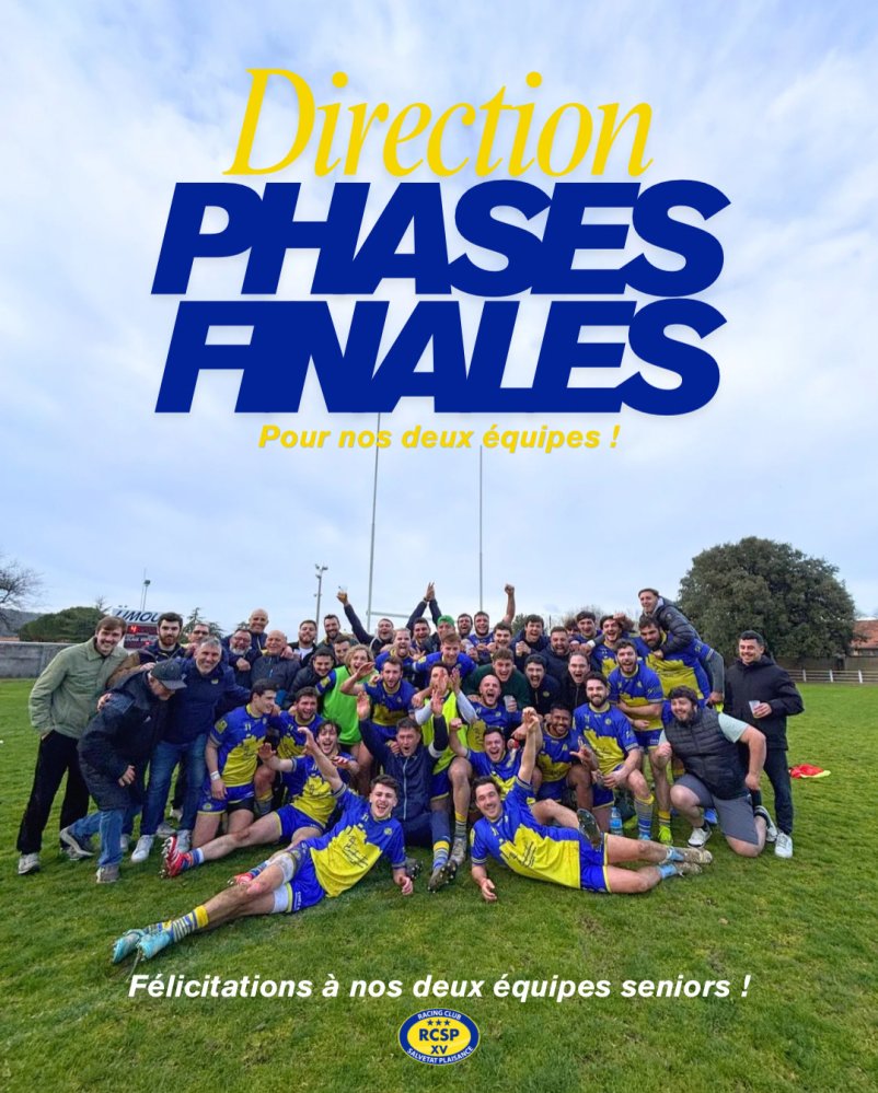 Nos seniors en phases finales ! 🟡🔵