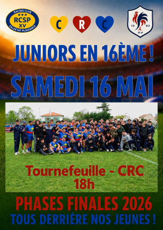 Nos Juniors en 16èmes de finale !